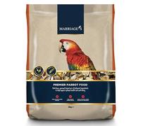 Marriages - Premier Parrot Food 2kg, Parrot Seed with Oats and Peanut Kernels, Wholesome Bird Seed, Bird Food Packed with Fibre and Protein
