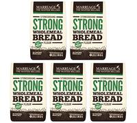 Marriages Stoneground Strong Wholemeal Bread Flour, 1.5kg (Pack of 5)