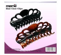 Marrie Extra Large Hair Claw Clips for Women Thick Long Curly Hair Nonslip Jumbo Strong Big Hold Jaws Clip Clamp Grip French Hair Styling Accessories 5.8 Inches long (Black & Brown)