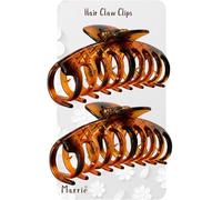 Marrie Large Hair Claw Clips for Thick Hair Nonslip Jumbo Hair Clamp Strong Big Hold Jaws Hair Styling Accessories for Women Girls Size 4.3 Inches (Brown)