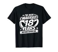Married 18 Years - Married Couple - 18th Wedding Anniversary T-Shirt