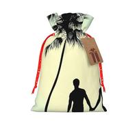 Married Couple Walking On The Beach Print Drawstring Bags,Snack Bags,Storage Bags For Gift Wrapping,Party Decorations