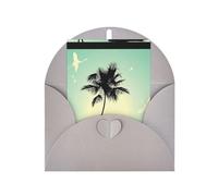 Married Couple Walking On The Beach Printing Blank Pearl Paper Greeting Card,Vertical Notecards Designs, Envelopes For Thank You, Invitations