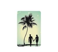 Married Couple Walking On The Beach Printing Fashion Car Air Freshener Cards 10 Pcs Car Scented Hanging Sheets