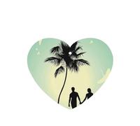 Married Couple Walking On The Beach Printing Fashion Car Air Freshener Cards 10 Pcs Car Scented Hanging Sheets