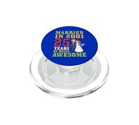 Married In 2001 25 Years Of Being Awesome 25th Anniversary PopSockets PopGrip for MagSafe