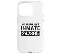 Married Life Couples Prisoner Inmate Halloween Costume Case for iPhone 15 Pro Max