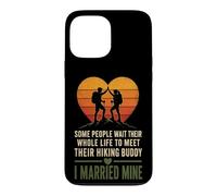 Married My Hiking Buddy Couples Hiker Matching Gift Retro Case for iPhone 13 Pro Max