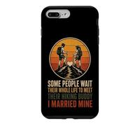 Married My Hiking Buddy Couples Hiker Matching Gift Retro Case for iPhone 7 Plus/8 Plus