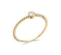 Married Ring, Womens Rings Set 18K Yellow Gold Solitaire with Moissanite Size M 1/2