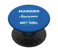 Married the Most Awesome Girl - Anniversary PopSockets Adhesive PopGrip
