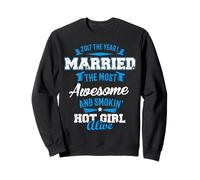 Married the Most Awesome Girl - Anniversary Sweatshirt