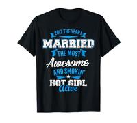 Married The Most Awesome Girl - Anniversary T-Shirt