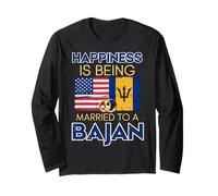 Married to A Bajan Barbadian Bajan Flag Barbados Long Sleeve T-Shirt