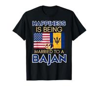 Married to A Bajan Barbadian Bajan Flag Barbados T-Shirt