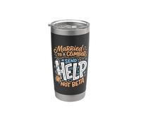 Married to A Climber Send Help Not Beta Rock Climbing Wife Stainless Steel Insulated Tumbler