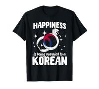 Married to A Korean Korea Spouse Design Korean Love Marriage T-Shirt