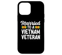 Married To A Vietnam Veteran Spouse Vietnam Service Ribbon Case for iPhone 12 mini