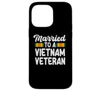 Married To A Vietnam Veteran Spouse Vietnam Service Ribbon Case for iPhone 14 Pro Max