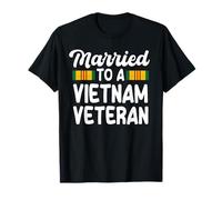 Married to A Vietnam Veteran Spouse Vietnam Service Ribbon T-Shirt