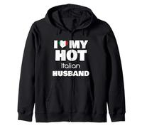 Married To Hot Italy Man I Love My Italian Husband Zip Hoodie