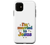 Married to Jesus Rainbow Christian Faith Design Case for iPhone 11