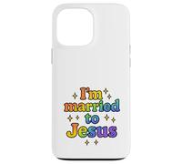 Married to Jesus Rainbow Christian Faith Design Case for iPhone 13 Pro Max
