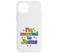 Married to Jesus Rainbow Christian Faith Design Case for iPhone 14 Plus