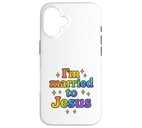 Married to Jesus Rainbow Christian Faith Design Case for iPhone 16