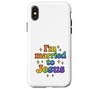 Married to Jesus Rainbow Christian Faith Design Case for iPhone X/XS