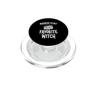 Married To My Favorite Witch Spooky Halloween Witchy PopSockets PopGrip for MagSafe