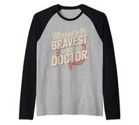 Married to The Bravest GI Doctor Gastroenterologist Raglan Baseball Tee