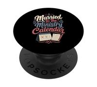 Married To The Ministry Calendar Deacon Wife PopSockets Adhesive PopGrip