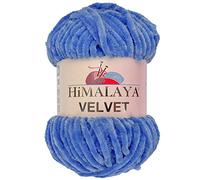 Marriner Himalaya Velvet Super Chunky Yarn with 100% Polyester 14/16 Ply for Knitting and Crochet - Vegan Friendly and Hypoallergenic (Madonna 100g Single Ball)