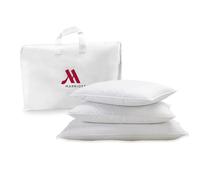 Marriott Luxury Hotel Pillows | Standard Size Feather & Down Pillow for Side & Back Sleepers | Plush Dual-Chamber Design, Hypoallergenic & Machine Washable | 2 Pack
