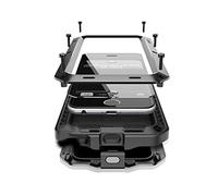 Marrkey Compatiable with iPhone 15 Pro Case,360 Full Body Protective Cover Heavy Duty Shockproof Tough Armour Aluminum Alloy Metal Case with Silicone Built-in Screen Protector - Black