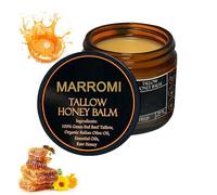 Marroomi Beef Tallow Skin Care, 57g Tallow And Honey Balm, 100% Natural Beef Tallow Moisturiser, Deep Hydration & Nourishment, Oil-Free & Unscented, Fast Absorbing (1Pack)