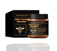 Marroomi Tallow Honey Balm,Maromi Tallow Honey Balm,Organic Grass-Fed Beef Tallo-w Bal-m with Raw Hone-y,Whipped Moisturizer for Face & Body,Deep Nourishing, Gentle, Softens and Smooths Skin (1pcs)
