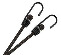 MARRTEUM Bungee Cords with Hooks 48 Inch Long Superior Latex Heavy Duty Elastic Straps [2PCS, Metal Hook]