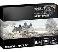 Marrutt 230gsm Archival Matt Double Sided Inkjet Photo Paper (6" x 4" - 300 Sheets)