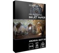 Marrutt 230gsm Archival Matt Single Sided Inkjet Photo Paper (16" x 20" - 25 Sheets)