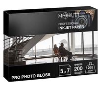 Marrutt 265gsm Pro Photo Gloss Inkjet Paper: 5" x 7" - 200 Sheets