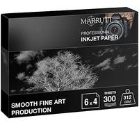 Marrutt 312gsm Smooth Fine Art Production Inkjet Photo Paper (6" x 4" - 300 Sheets)