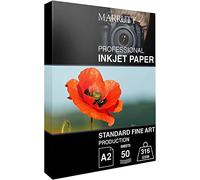Marrutt 316gsm Standard Fine Art Textured Inkjet Photo Paper: (A2-50 Sheets)