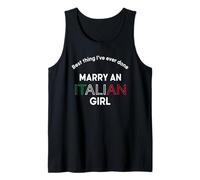 Marry an Italian Girl Birthday Party Italy Proud of My Wife Tank Top
