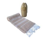 Marry Makes Favors Travel Towel, Outdoor Hammam, Beach towel, Bath Towel, Sports, Sauna Kilt, Thin, Lightweight, Quick-Drying, Anthracite (Better Than A Microfibre Towel), 95 x 160 cm (Cream)
