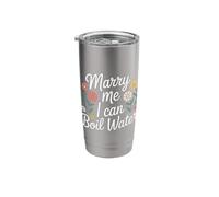 Marry Me I Can Boil Water Proposal Basic Cooking - Stainless Steel Insulated Tumbler