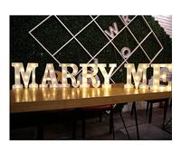 Marry Me Light Up Letters, Proposal Decorations, LED Marry Me Sign for Wall Decor, Wedding LED Letters for Romantic Proposal Engagement Wedding Sign, Party Valentines Day Girlfriend