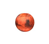 (Mars, 17cm/6.69in) Toy Planet Stuffed Spherical Pillow Earth Moon Mars Cushion Science Fans Gift