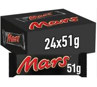 Mars Bars Milk Chocolate Snack 51g Bulk Ideal Treat Home, School, Office Full Box (2 Boxes (48 x 51g), Milk Chocolate)